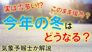 【本当に暖冬？】今年の冬は寒い？雪多い？ 気象予報士が解説 寒波 大雪 [upl. by Geri574]