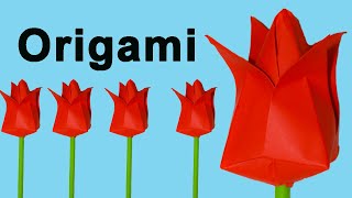 Como Hacer Flores De Papel Origami Fácil [upl. by Sone]