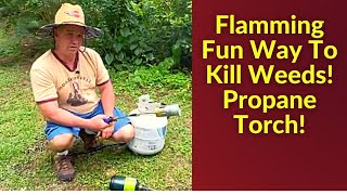 Propane Torch Review  Kill Weeds and Clean Fence Row  Expanding the Orchard [upl. by Aliuqat]