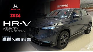 2024 Honda HRV 15 V CVT Turbo Honda Sensing Full InDepth Review  Walkaround  Meteoroid Gray [upl. by Aicsila]