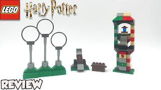 Lego Harry Potter 4726 QUIDDITCH PRACTICE Review [upl. by Rudd]