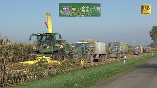 Maisernte am Abgrund  Claas Jaguar Steyr CVT Absolut Valtra T235 Krone GX 440 amp Fliegl Göweil [upl. by Liddie297]