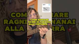 Tananai  Ragni 🕷️  Tutorial alla CHITARRA 🎸 Accordi in descrizione [upl. by Akselav]