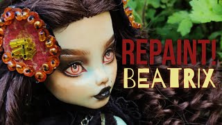 I REPAINTED Beatrix the HARRY POTTER inspired WITCH  DARK ARTS STUDENTS Short Video by Halicrafts [upl. by Yde]