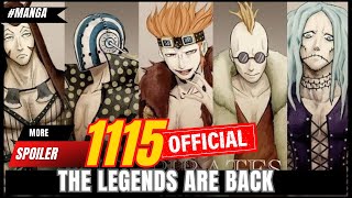 ONE PIECE 1115 MORE SPOILER PART 4  THE LEGENDS ARE BACK [upl. by Latreese]