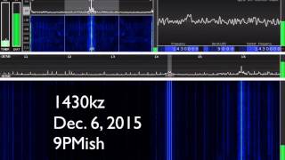 1430khz KEZW Brighton CO Via CubicSDR Using an SDRPlay RSP [upl. by Aihsenat]