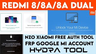 Xiaomi Redmi 88A8A Dual MI Account Remove Permanent  Redmi 8 8A FRP Bypass Google Account Unlock [upl. by Areip]