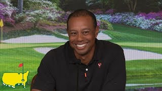 Tiger Woods  2019 Masters Interview [upl. by Adnolahs]