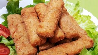 How to Make CRUNCHY CHICKEN FINGERS  POHOVANI PILECI STAPICI [upl. by Bathsheba]