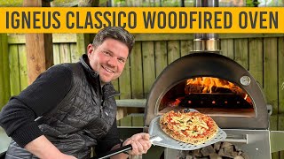 Igneus Classico Wood Fired Pizza Oven  Review amp First Cook [upl. by Naval]