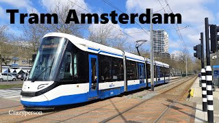 GVB Trams Amstelveenlijn en IJburg Amsterdam in April 2023  Light Rail [upl. by Borg]