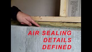 AIRTIGHT MUDSILL FRAMING DETAILS [upl. by Imogen]