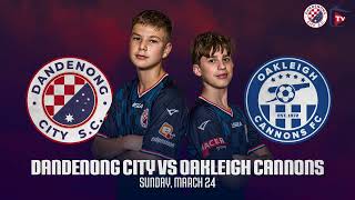 JBNPL U15 Dandenong City VS Oakleigh Cannons [upl. by Colline]