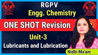 RGPV ENGG CHEMISTRY UNIT3 ONE SHOT I Lubricants and Lubrication [upl. by Close]