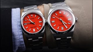 Rolex Oyster Perpetual 36 126000 VS 41 124300 SideBySide [upl. by Nuahsak]