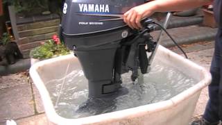 2011 Yamaha 8HP 4 stroke short shaft Petrol Outboard Engine [upl. by Phaih]