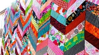 Chevron Column Quilt Tutorial [upl. by Allcot]