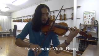 Franz Sandner Violin Demo by Jimmy Chaos  The Violin Center [upl. by Nichani]