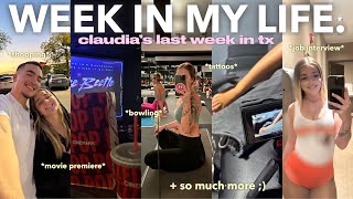 a WEEK IN MY LIFE 💐 movie premier job interview new tattoos shopping  more [upl. by Keating]