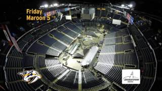 Bridgestone Arena Feb timelapse [upl. by Papagena]