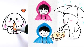 Easy Drawing Tricks And Great Drawing Ideas When you are Boring [upl. by Cynth]