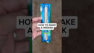 How to make a miswak miswak ramadan islam sunnah [upl. by Perusse]