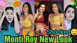 Pakistani Girls Reaction On Monti Roy New Look Transformation Reels😱 [upl. by Cressler]