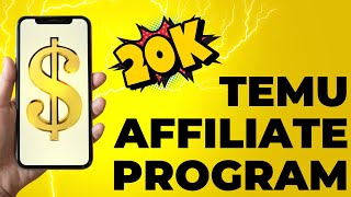 Temu Affiliate Program  Start Making 20000 for Free with AI No followers Tutorial included [upl. by Erelia624]