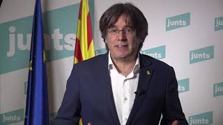 Missatge del president Puigdemont  23122020 [upl. by Hamrnand]