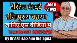 टेस्टिस में दर्द के 3 प्रमुख कारन।Pain in Testes with Warning Signswith English Subtitles [upl. by Malsi]