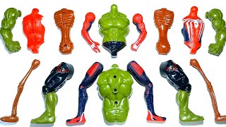 AVENGERS TOYS ASSEMBLE MARVELS HULK SMASH SIREN HEAD SPIDERMAN SUPERHERO ACTION FIGURE [upl. by Port]