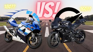 2005 GSXR 750 vs 2008 CBR600RR [upl. by Alva]