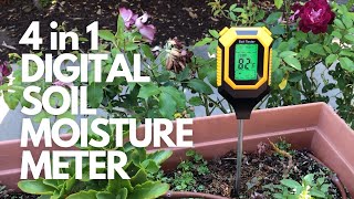 4in1 Soil Moisture Meter Digital [upl. by Ennaj612]