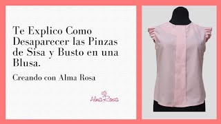 Forma Simple de Eliminar las Pinzas en una Blusa Blusasinpinzas trasladodepinzas diy [upl. by Dredi]