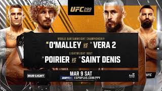 UFC 299 OMalley vs Vera 2  Official Trailer MUSIC Vocal Cut amp Original Audio [upl. by Xyla]