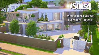 Modern Large Family Home  No CC  Artworks  Stop Motion  Sims 4 Video [upl. by Reyem]