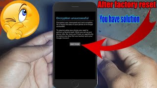 How to Fix Encryption Unsuccessful Error on Android Devices factory reset fix encryption failed [upl. by Fira]