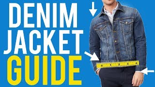 Denim Jacket Fit Guide For Men  The Correct Way to Wear It [upl. by Elorac]