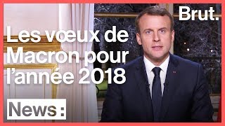 Les vœux dEmmanuel Macron pour 2018 se sontils exaucés [upl. by Maltz]