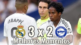 MBAPPÉ FAZ GOLAÇO  Real Madrid 3x2 Alavés  Melhores Momentos HD 2024 La Liga Endrick [upl. by Brom860]