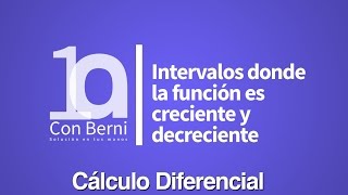 Intervalos donde la función es creciente y decreciente I [upl. by Enitsirhk]