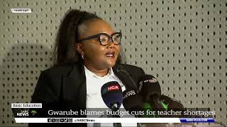 Basic Education  Budget cuts jeopardising future prospects of learners Gwarube [upl. by Ehudd623]