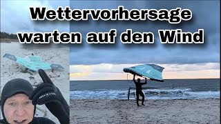 Wettervorhersage oder warten auf den Wind wingfoilen wassersport ostsee herbst [upl. by Stalker]