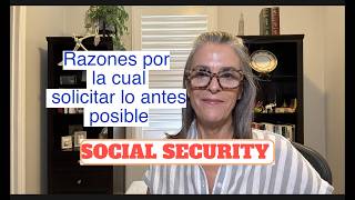 Razones inteligentes por la cual solicitar los beneficios del Seguro Social temprano [upl. by Toffey]