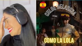 Reaction Chloe DelaRosa  Como la Lola  Spain  Official Music Video  Junior Eurovision 2024 [upl. by Aidyl]