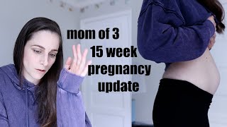 4th baby 15 WEEK PREGNANCY UPDATE [upl. by Lalise775]