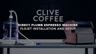 Direct Plumb Espresso Machine  Flojet Installation [upl. by Ellehsim]