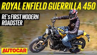 Royal Enfield Guerrilla 450 review  Himalayan based roadster  autocarindia1 [upl. by Dviad]