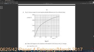 IGCSE Physics 062542 FebMarch 2017 Q59 [upl. by Anselmo]