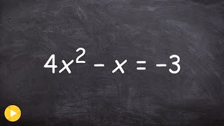 How to find the discriminant of a quadratic and label the solutions [upl. by Onailime]